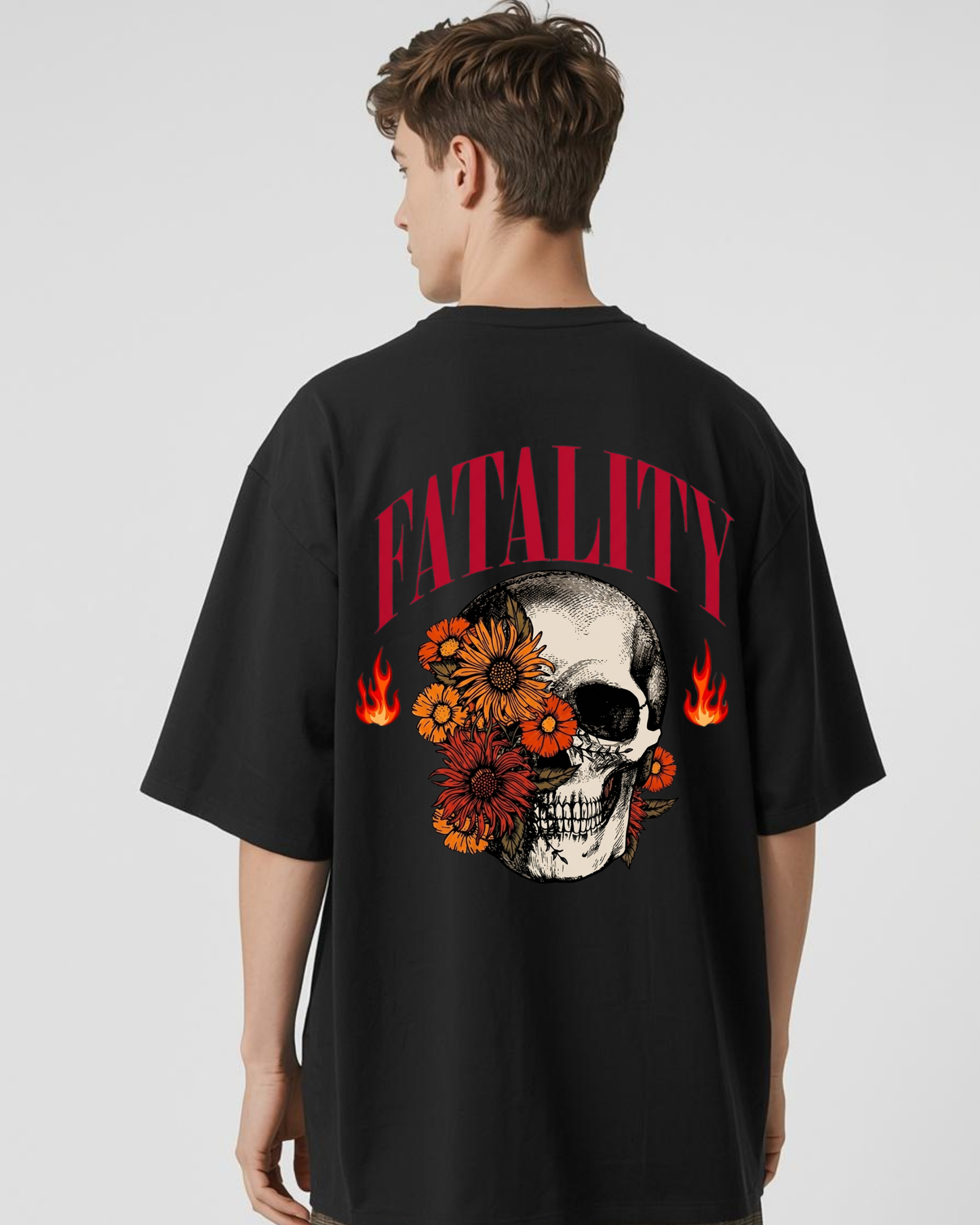 Fatality Heavyweight Oversized T-Shirt – 240 GSM Bold Streetwear | PrintNest