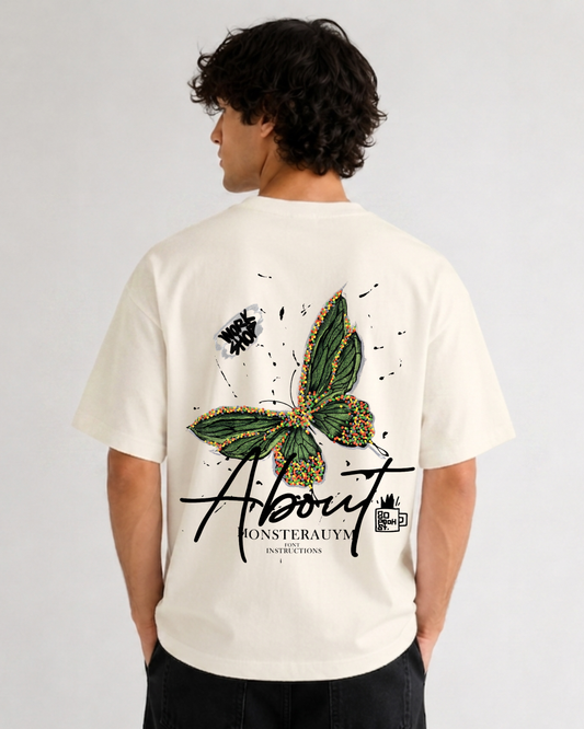 Butterfly Oversized Tee | 240 GSM Premium Cotton