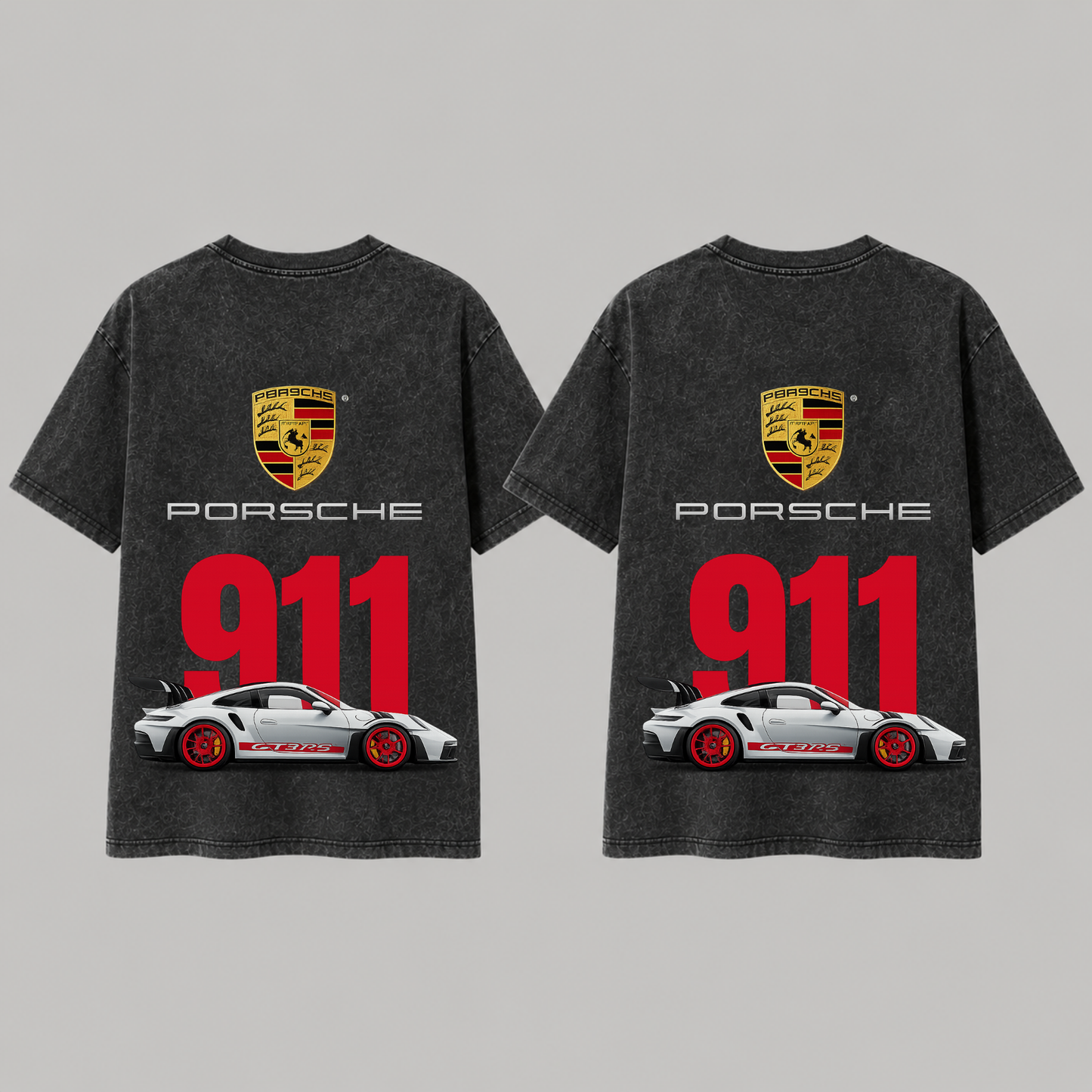 Porsche 911 Couple Oversized T-Shirt – 240 GSM Premium Cotton