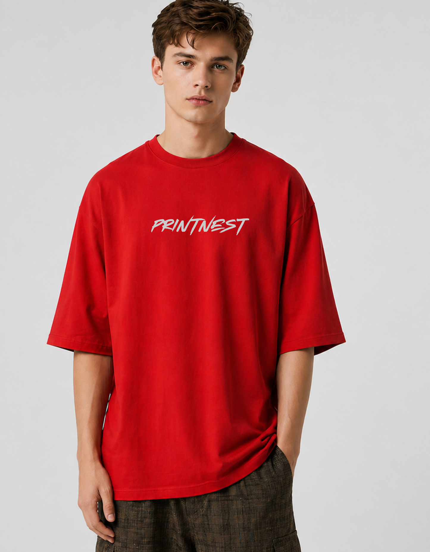 Music Lover Oversized T-Shirt – 240 GSM Heavyweight Cotton Printed Tee | PrintNest
