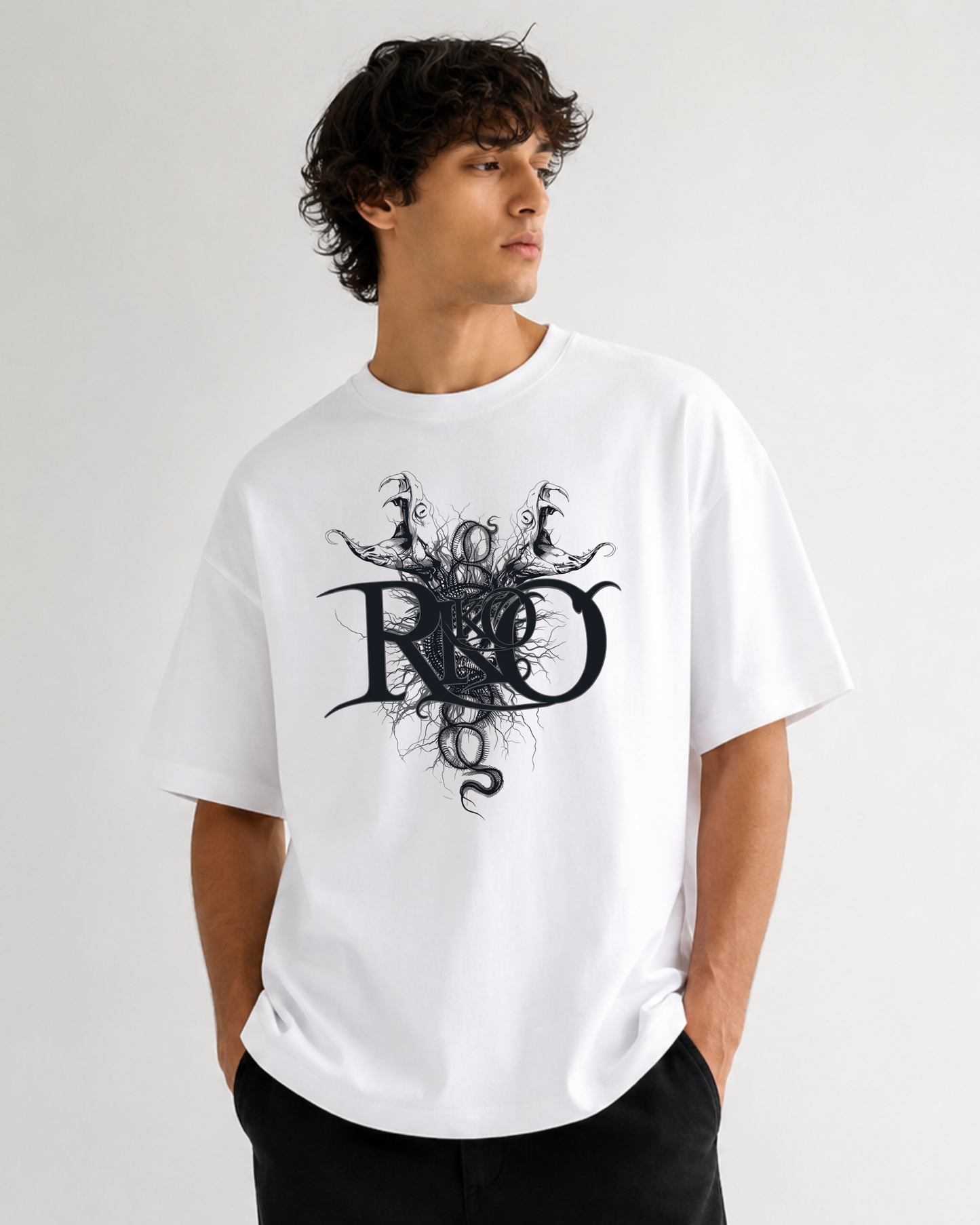 Venom Runs Deep Oversized Graphic T-Shirt