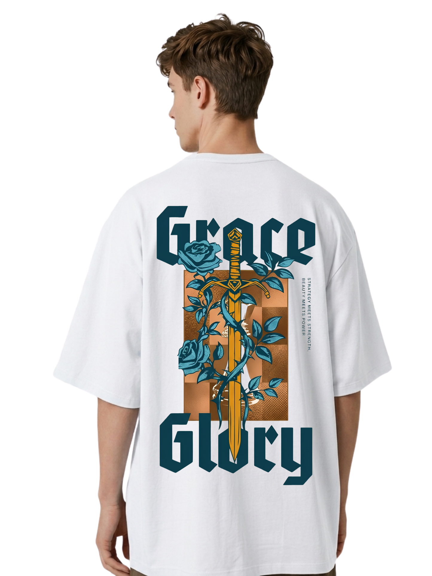 Glory Heavy Oversized T-Shirt – 240 GSM Premium Heavyweight Cotton | PrintNest
