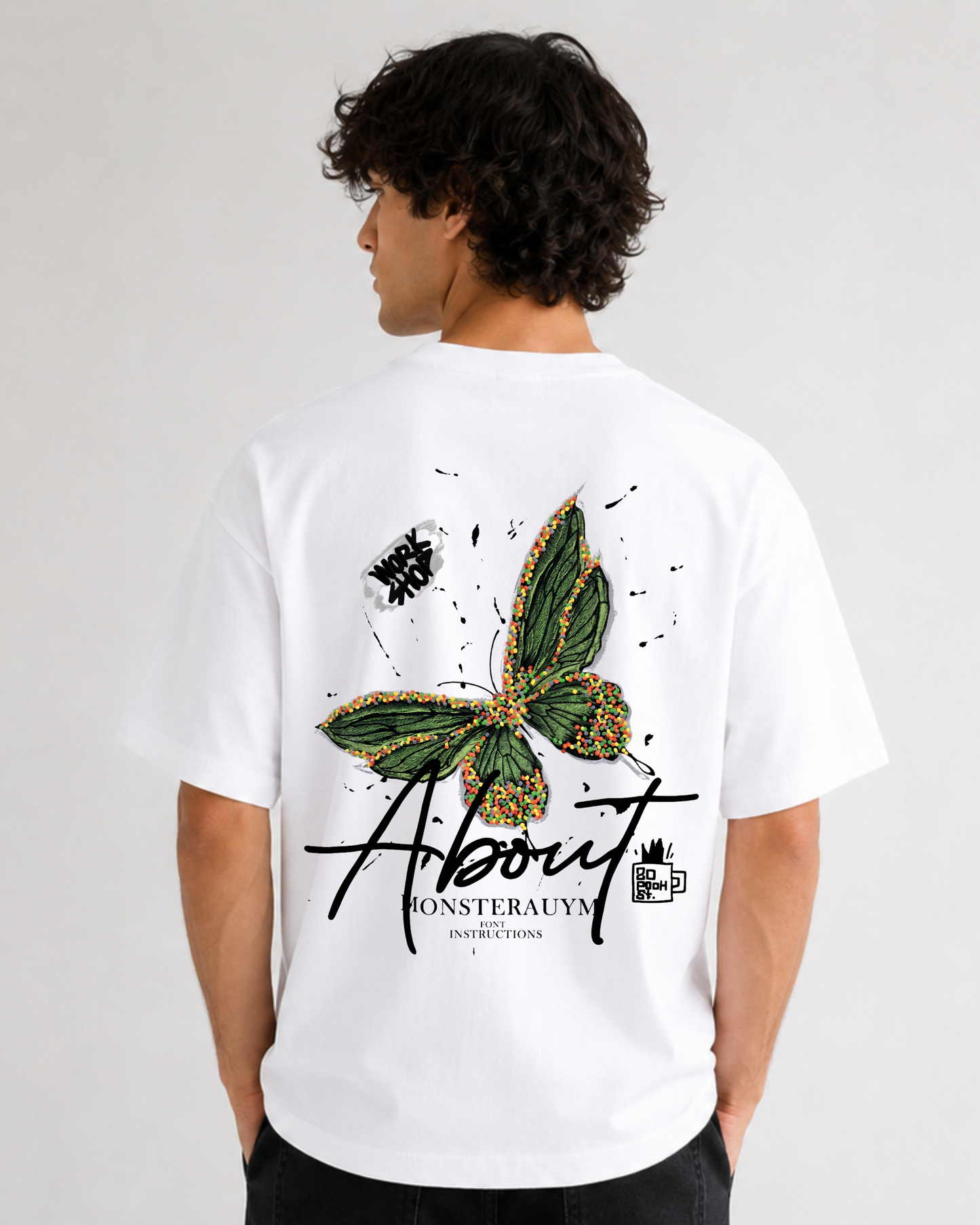 Butterfly Oversized Tee | 240 GSM Premium Cotton