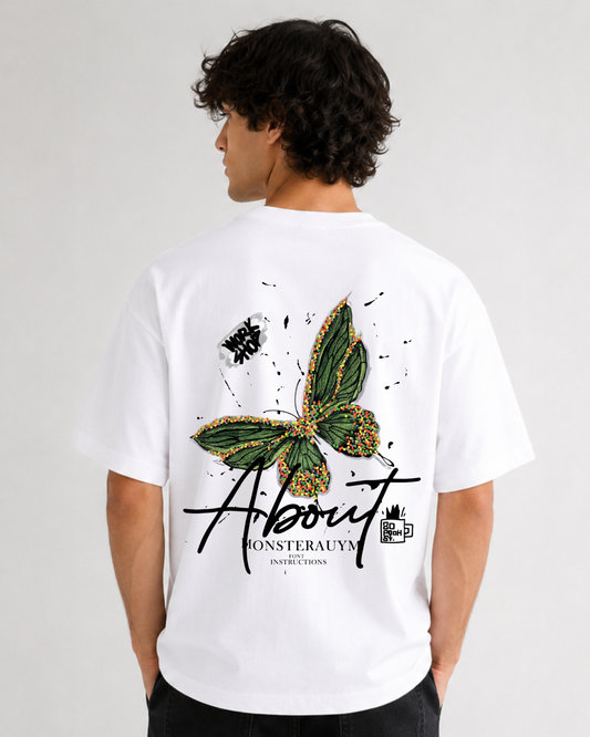 Butterfly Oversized Tee | 240 GSM Premium Cotton