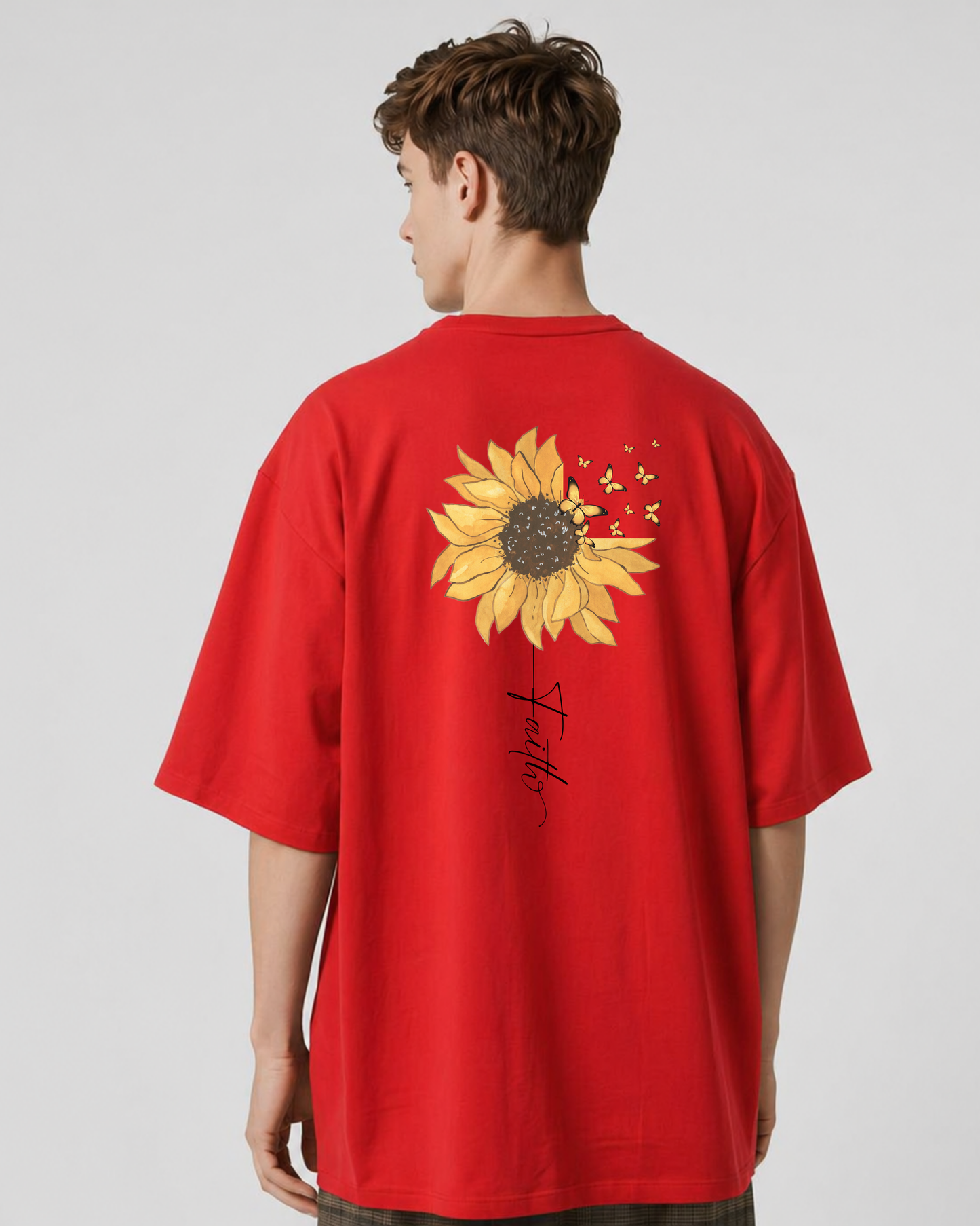 Faith Printed Oversized T-Shirt – 240 GSM Premium Cotton Streetwear | PrintNest