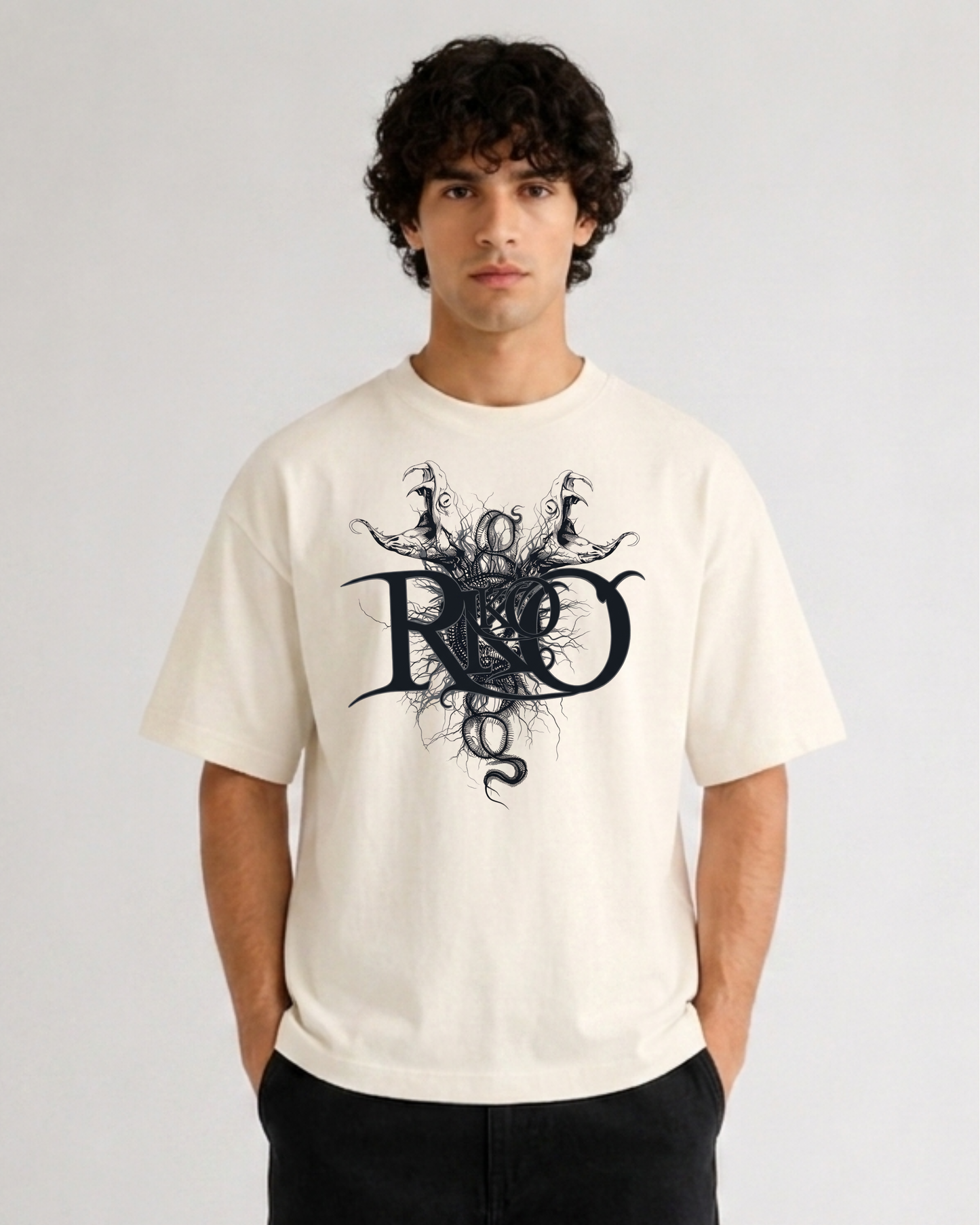 Venom Runs Deep Oversized Graphic T-Shirt