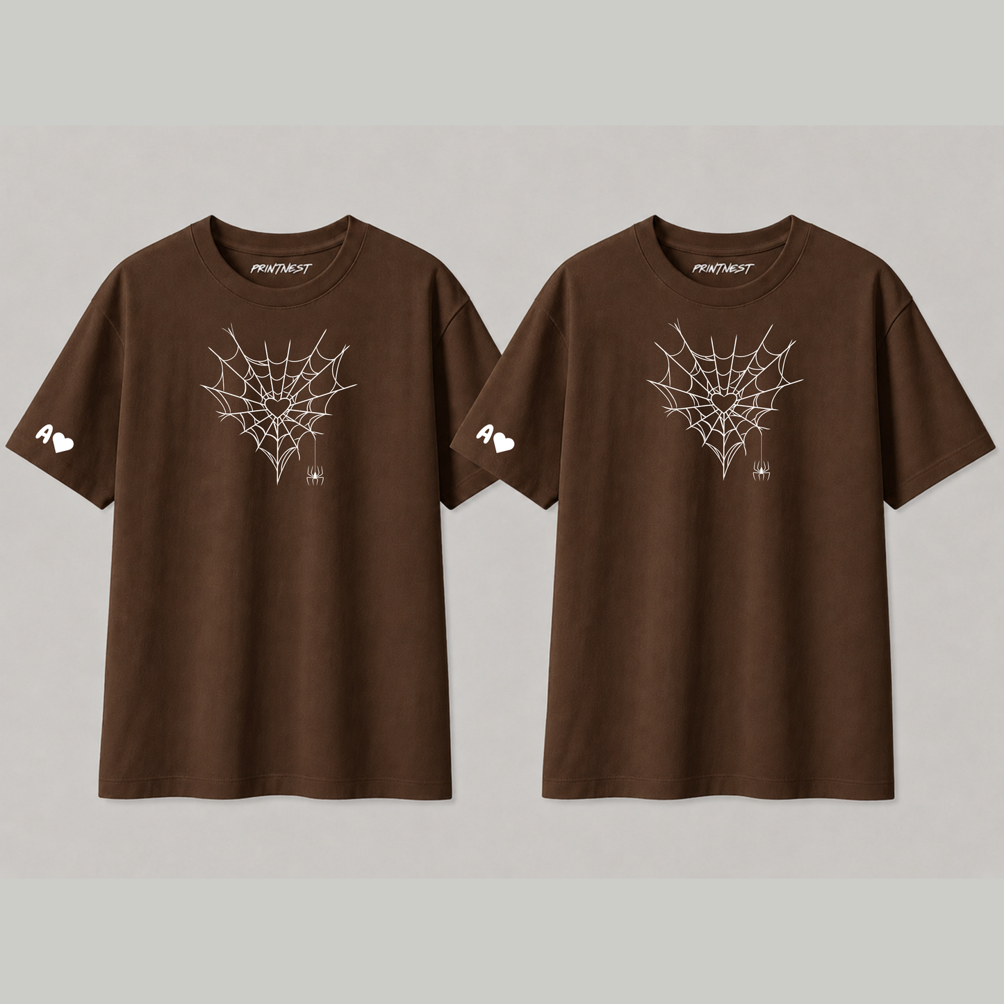 Spider Heart T-Shirt – Premium 240 GSM Cotton Graphic Tee