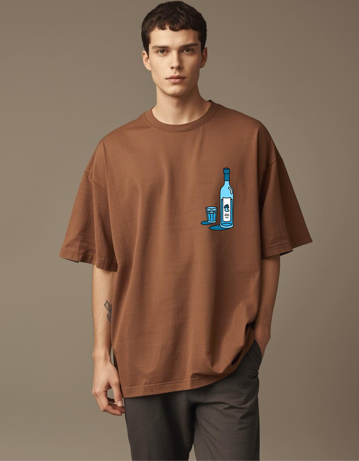 ABSOLUTely Sober Oversized T-Shirt – 240 GSM Heavyweight Streetwear | PrintNest