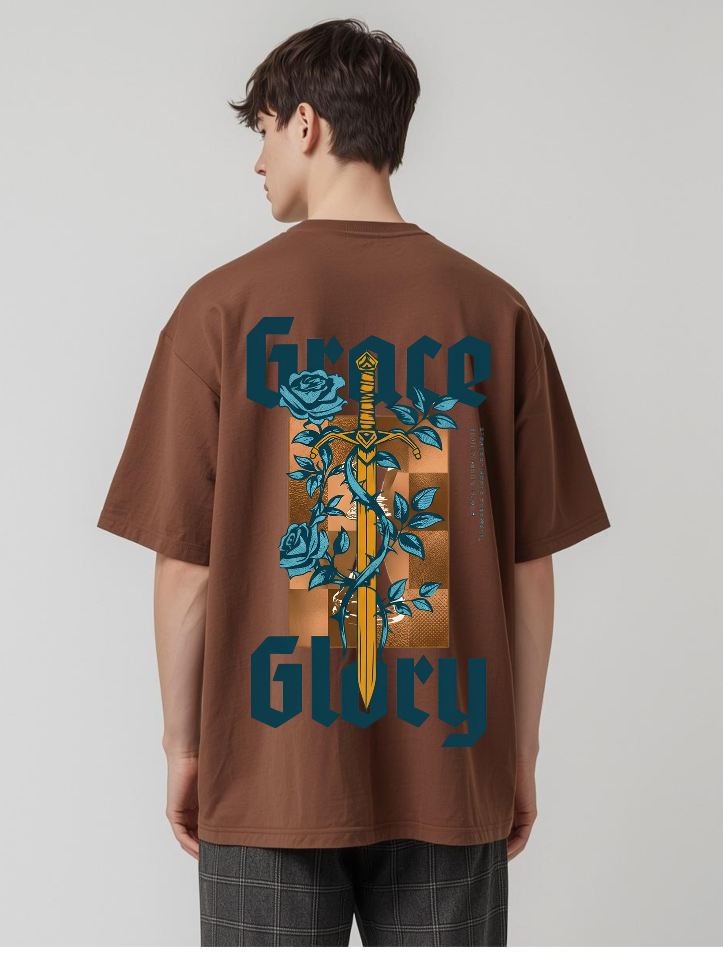 Glory Heavy Oversized T-Shirt – 240 GSM Premium Heavyweight Cotton | PrintNest