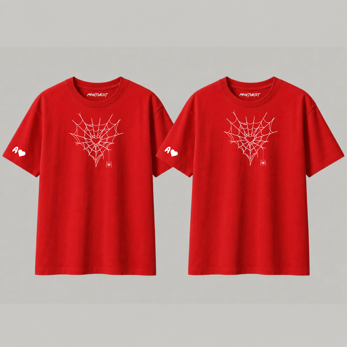 Spider Heart T-Shirt – Premium 240 GSM Cotton Graphic Tee
