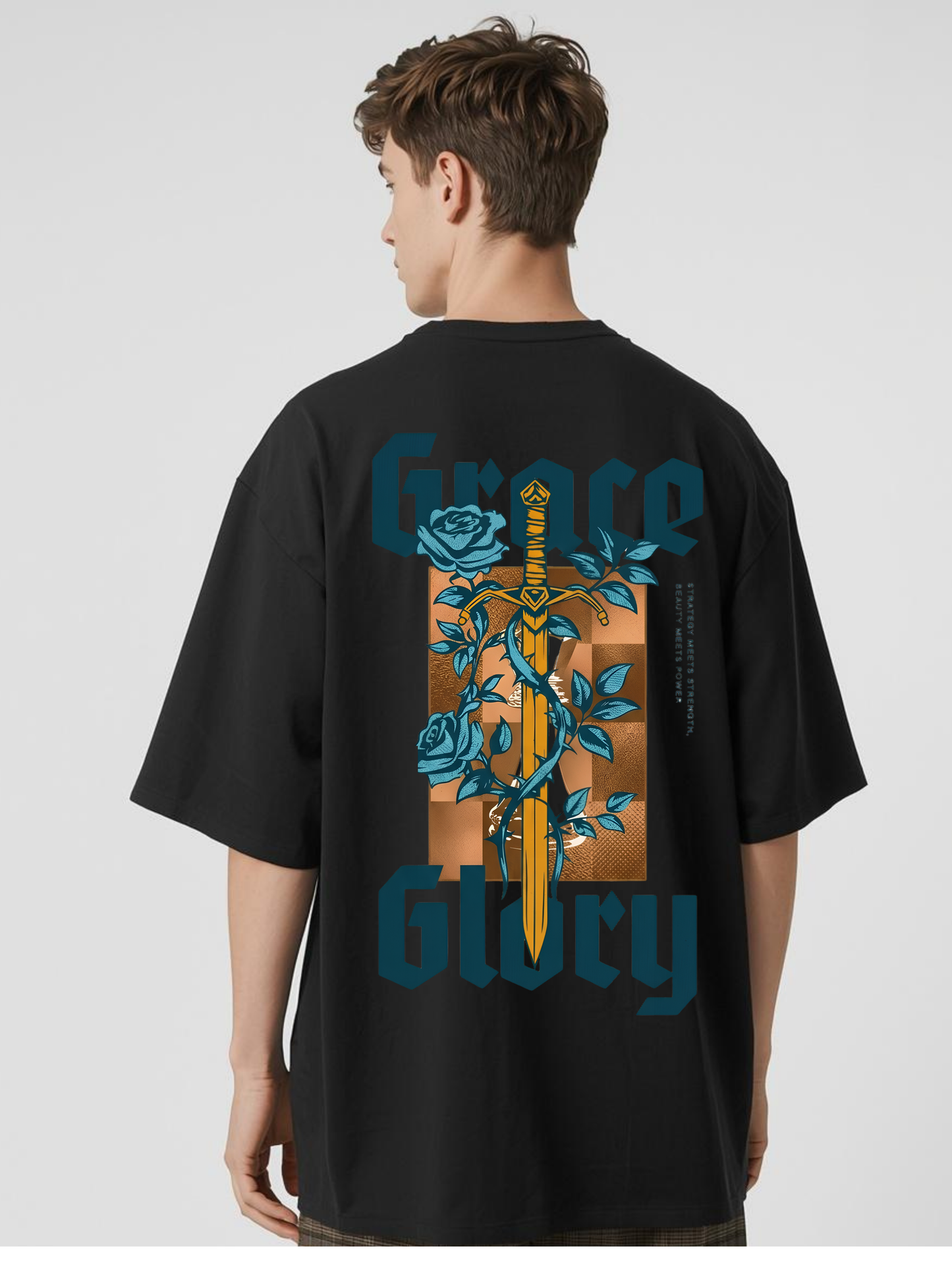 Glory Heavy Oversized T-Shirt – 240 GSM Premium Heavyweight Cotton | PrintNest