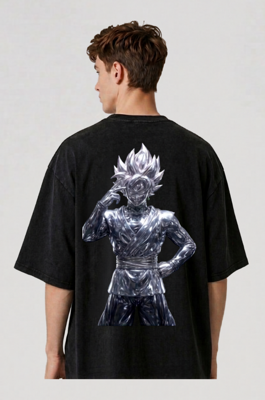 Goku Anime Oversized T-Shirt – Premium 240 GSM Cotton Dragon Ball Z Graphic Tee for Men